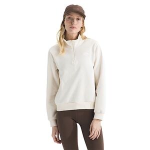 The Northface Quarter Zip Pullover, Cream, Small